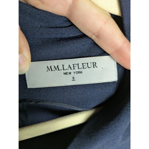 MM LAFLEUR Aditi Dress in Galaxy Blue Sleeveless V-Neck Sheath Women's 8 - Picture 5 of 6